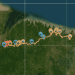 Mapa da Trilha Amazônia Atlântica